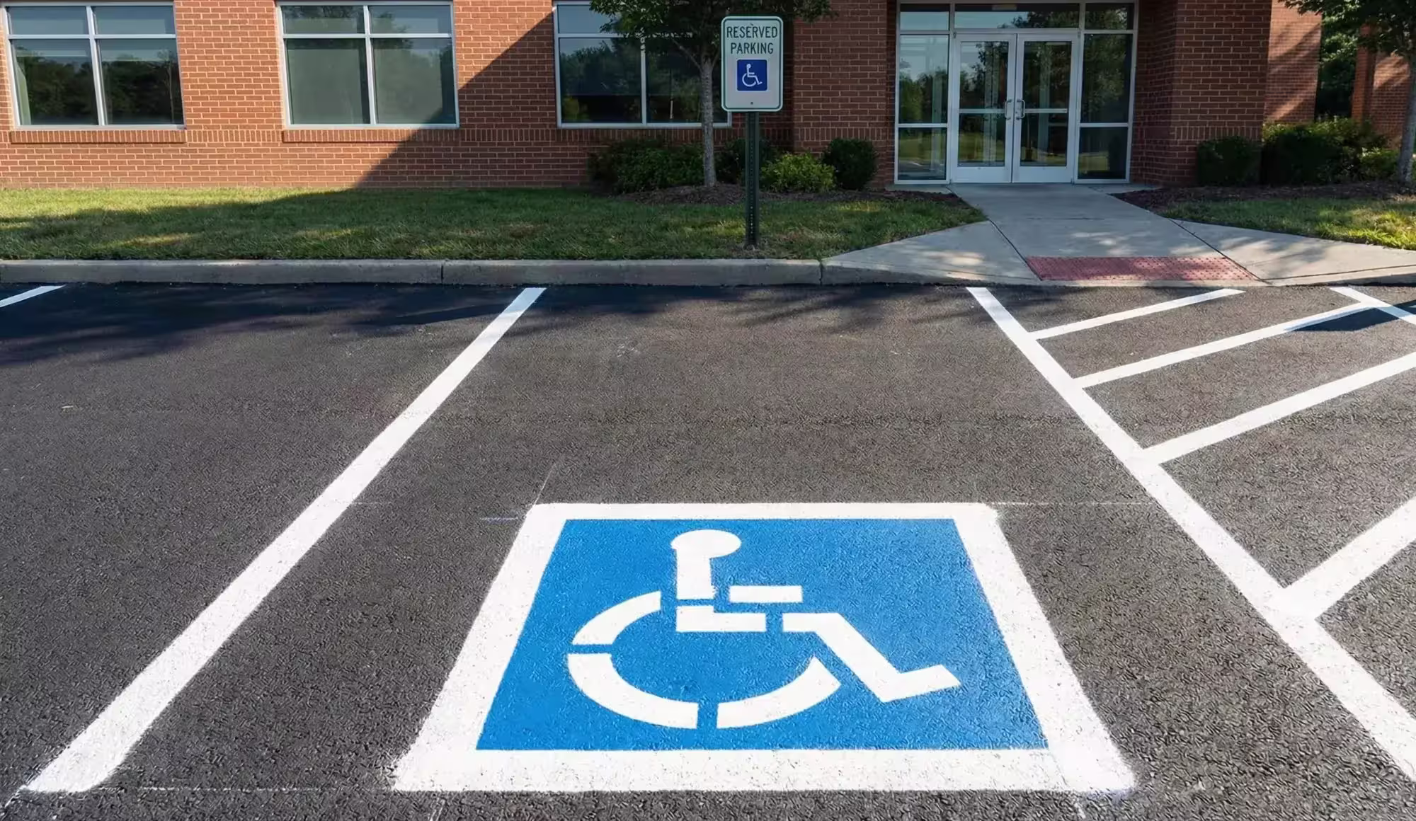 ADA compliant parking lot striping Northwest Washington